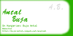 antal buja business card